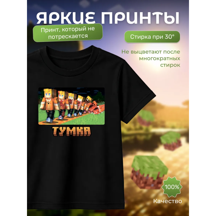 тумка футболка minectaft 3