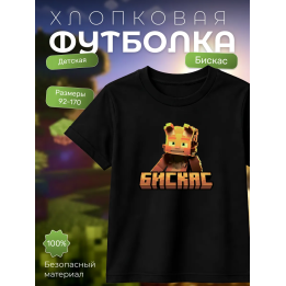 Мерч бискаса футболка minecraft