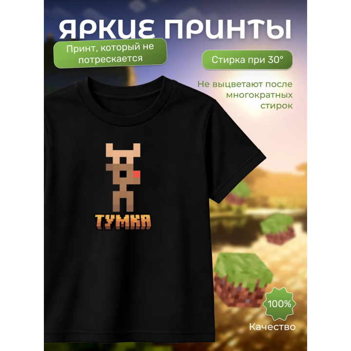 тумка футболка minectaft 2