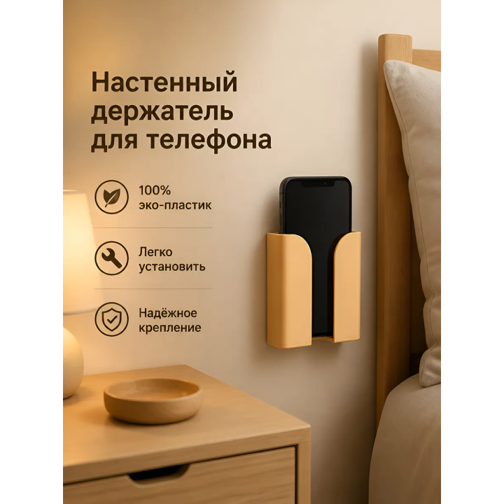 Настенный держатель для телефона