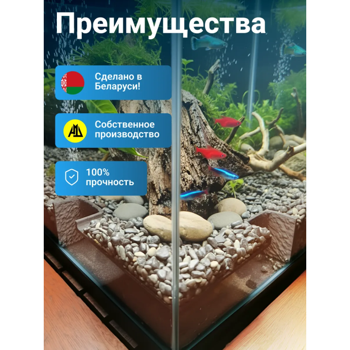 Декор для аквариума с рыбками угловая пещера