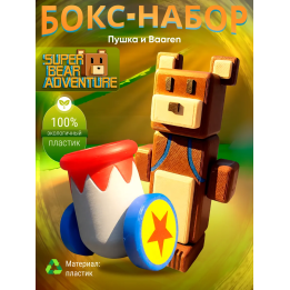 Медведь баарен super bear adventure, пушка