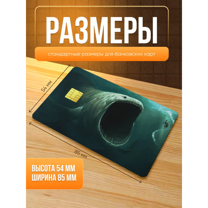 Наклейка на банковскую карту блуп