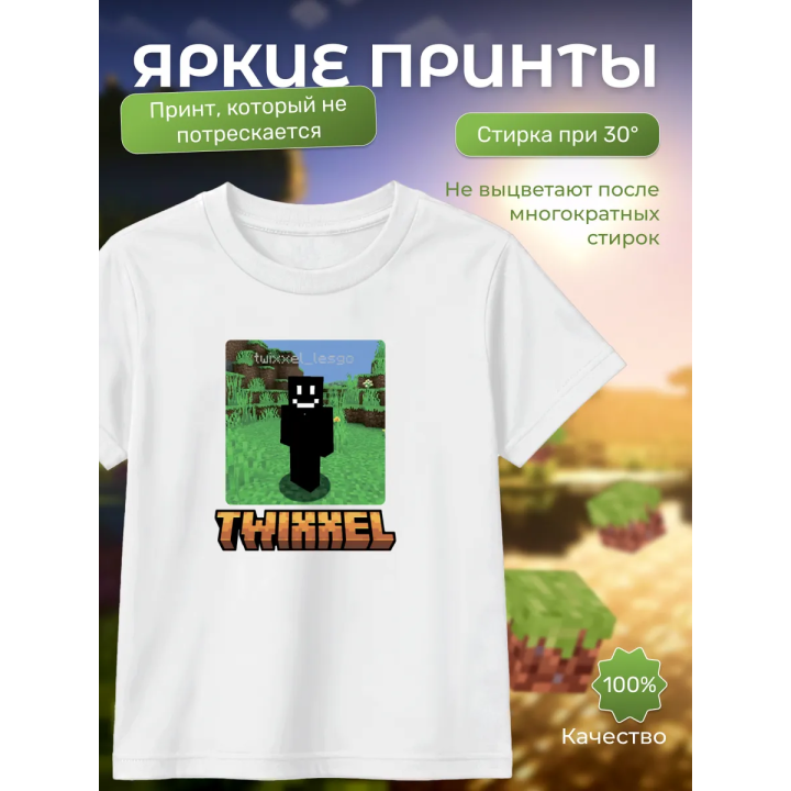 twixxel minecraft футболка 2
