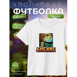 Мерч бискаса футболка minecraft 3