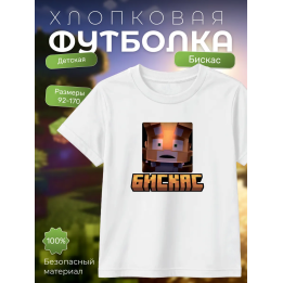 Мерч бискаса футболка minecraft 4
