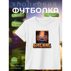 Мерч бискаса футболка minecraft 4