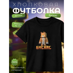 Мерч бискаса футболка minecraft 5