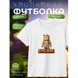Мерч бискаса футболка minecraft 5