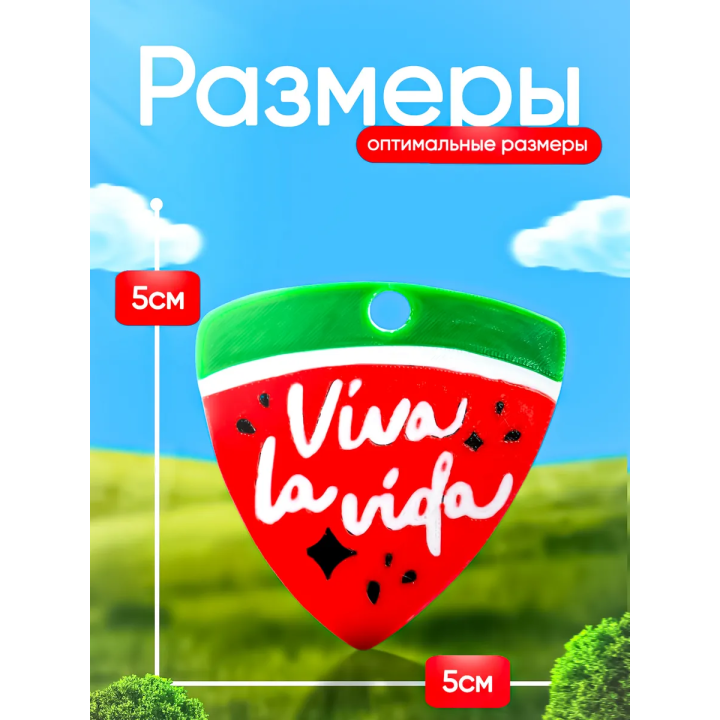 Брелок Мерцающий арбуз viva la vida