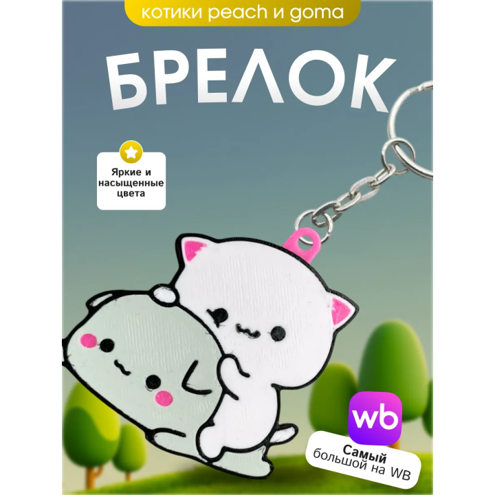 Брелок котики Peach & Goma 2
