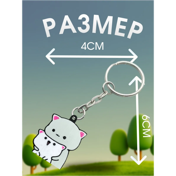 Брелок котики Peach & Goma
