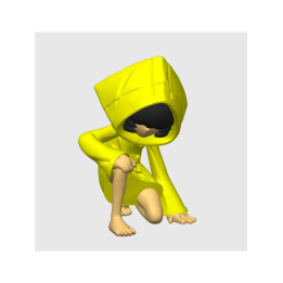 Little nightmares 3 фигурка six