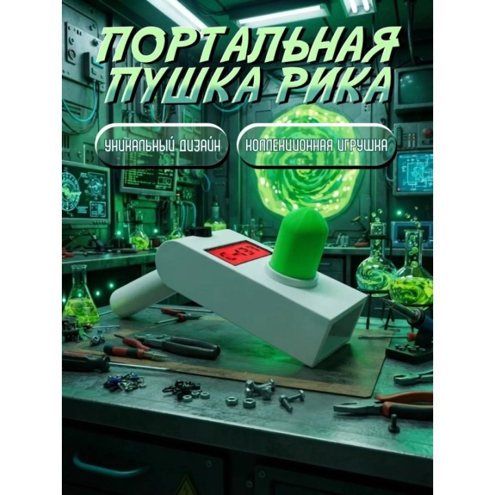 Купить Портальная пушка Рика игрушка ASDAMATOYS