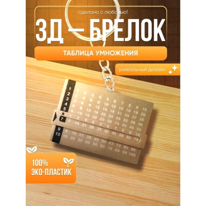 Купить брелок таблица умножения ASDAMATOYS